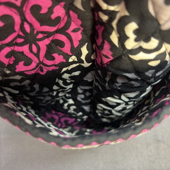 Retired Vera Bradley Pleated Tote Magenta Pink Quilted Weekender & Wallet READ - Picture 11 of 16